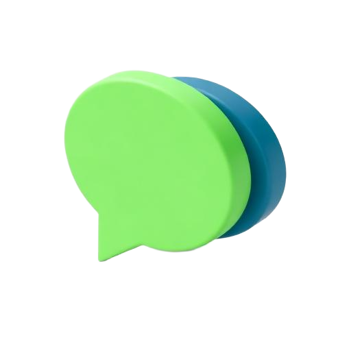 Burbujas de conversación, ilustración isométrica