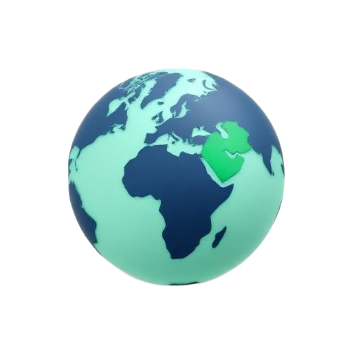 Globo terráqueo, ilustración isométrica