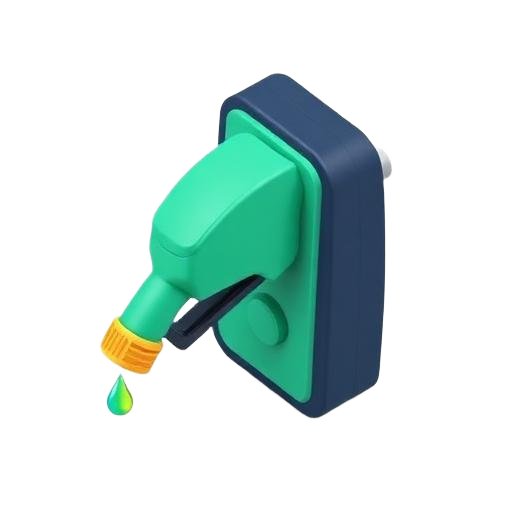 Pistola de surtidor de combustible, ilustración isométrica